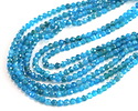 Pacific Blue Apatite Faceted Round 3.5-4mm