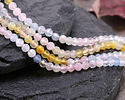Multi Beryl w/ Yellow Ombré Faceted Round 3.5mm