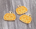 Enamel Jack 'O Lantern Focal 20x20mm