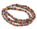 Java Glass Multi Color Mix w/ Stripes Gooseberry Beads 3-4x3-6mm