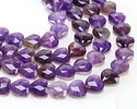 Amethyst Microfaceted Heart 13-14mm