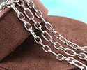 Stainless Steel 1:3 Textured Cable Chain, 25ft Spool
