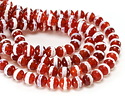 Tibetan (Dzi) Red Agate Banded Round 10mm