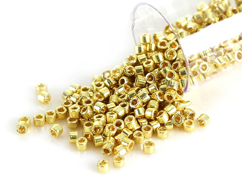 Miyuki Delica Duracoat Galvanized Yellow (DB2502) 11/0 Seed Bead