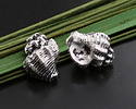 Mykonos Antique Silver (plated) Murex Shell Focal Bead 16x19mm