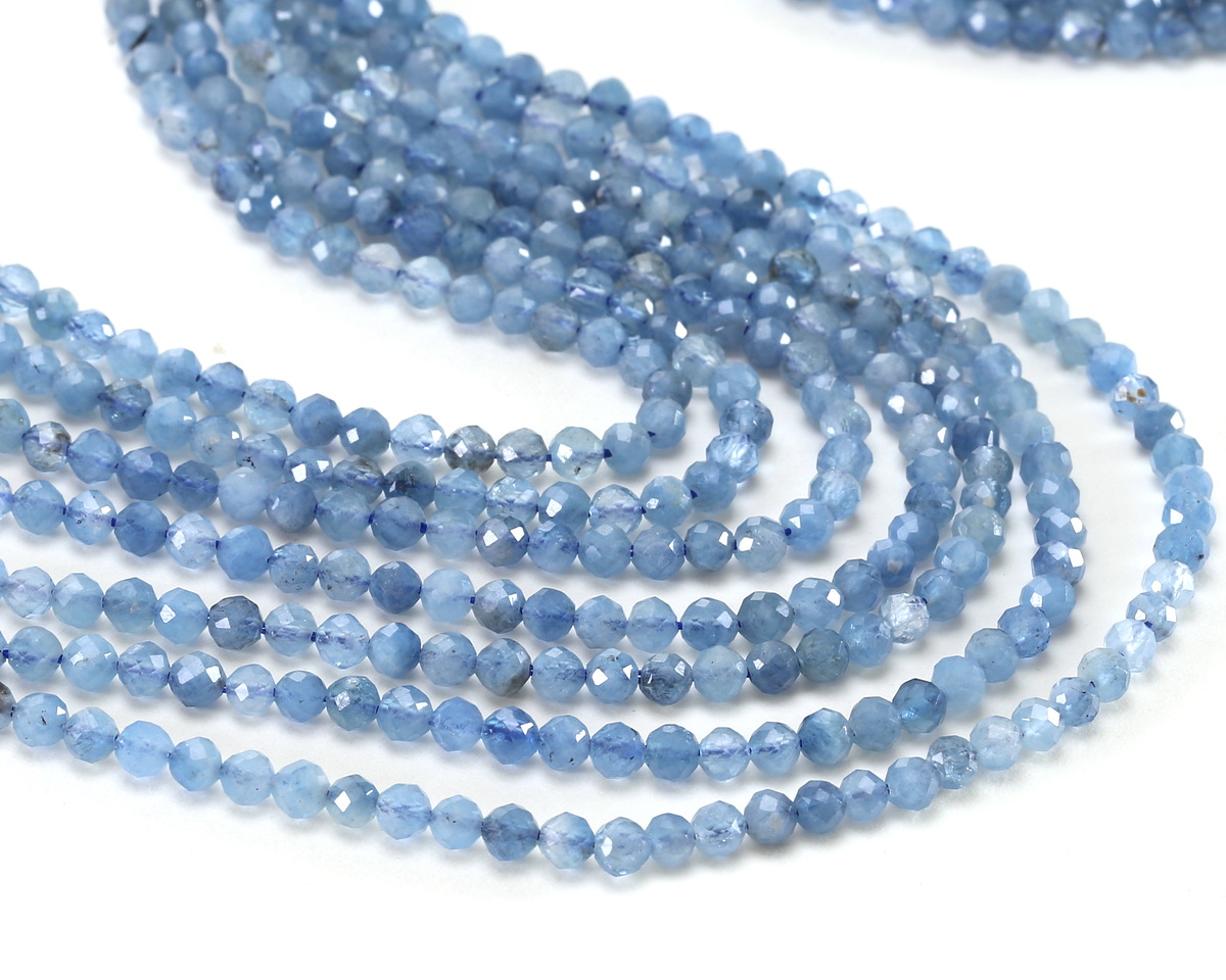 Devil Aquamarine (AA) Microfaceted Round 3mm