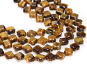 Tiger Eye Faceted Quatrefoil 13mm