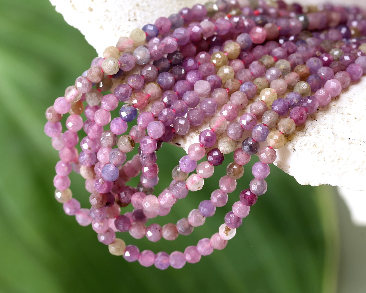 Ruby Sapphire (A) Microfaceted Round 2mm