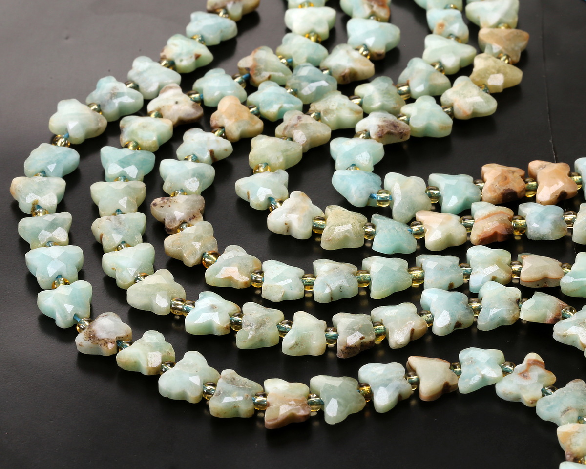 Hemimorphite Microfaceted Butterfly 8x10mm