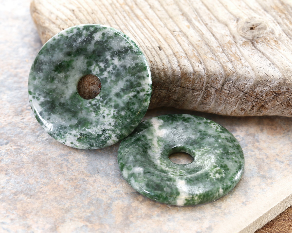 Tree Agate Donut 40mm