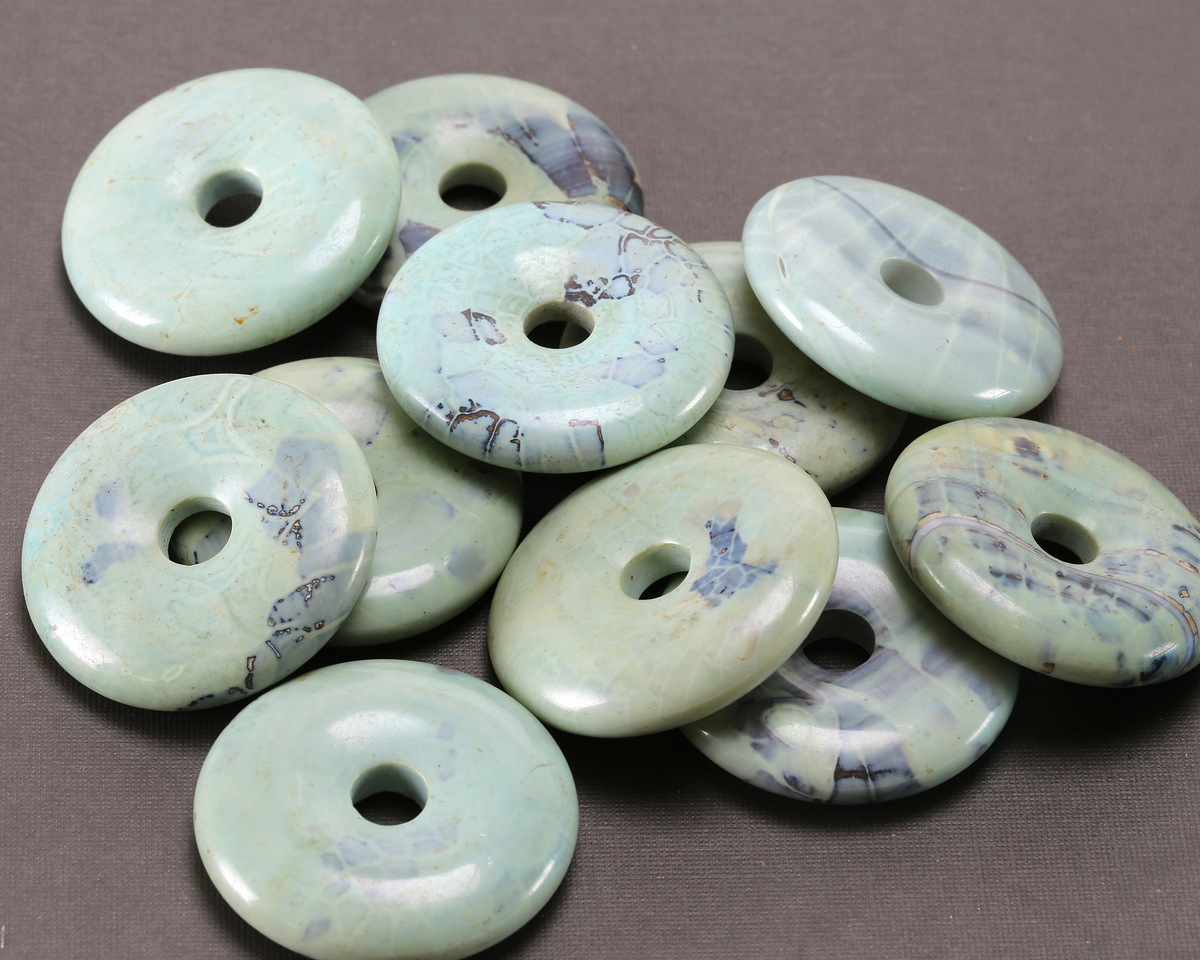 Arctic (light) Terra Agate Donut 41mm