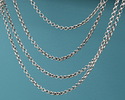 Antique Silver (plated) Tiny Double Rollo Chain 25' spool