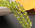 Czech Glass Olivine Picasso Fire Polished Round 8mm