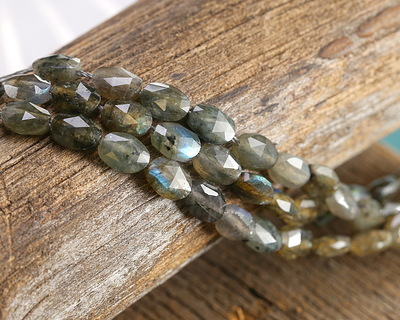 Labradorite (A) Microfaceted Oval 8x6mm