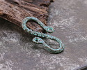 Mykonos Copper (plated) Patina Pebbles S-Hook 24x12.5mm