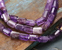 Amethyst Microfaceted Tube 7x10mm