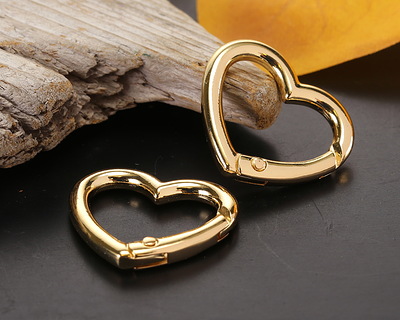 18K Gold (plated) X-Large Heart Clasp 30x26mm