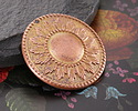 Vintaj Solid Copper Sun Medallion Focal 30mm