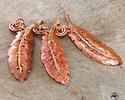 Patricia Healey Copper Big Feather Focal 32.5x90mm