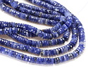 Sodalite Microfaceted Heishi 2x6mm