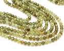Green Garnet Microfaceted Round 4mm