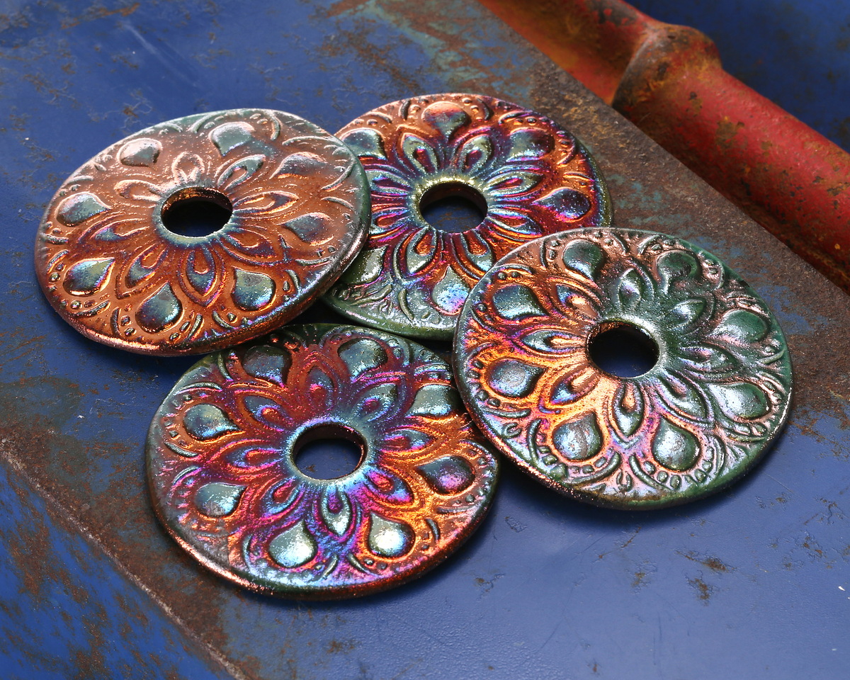 Xaz Raku Flash Floral Donut 46-48mm