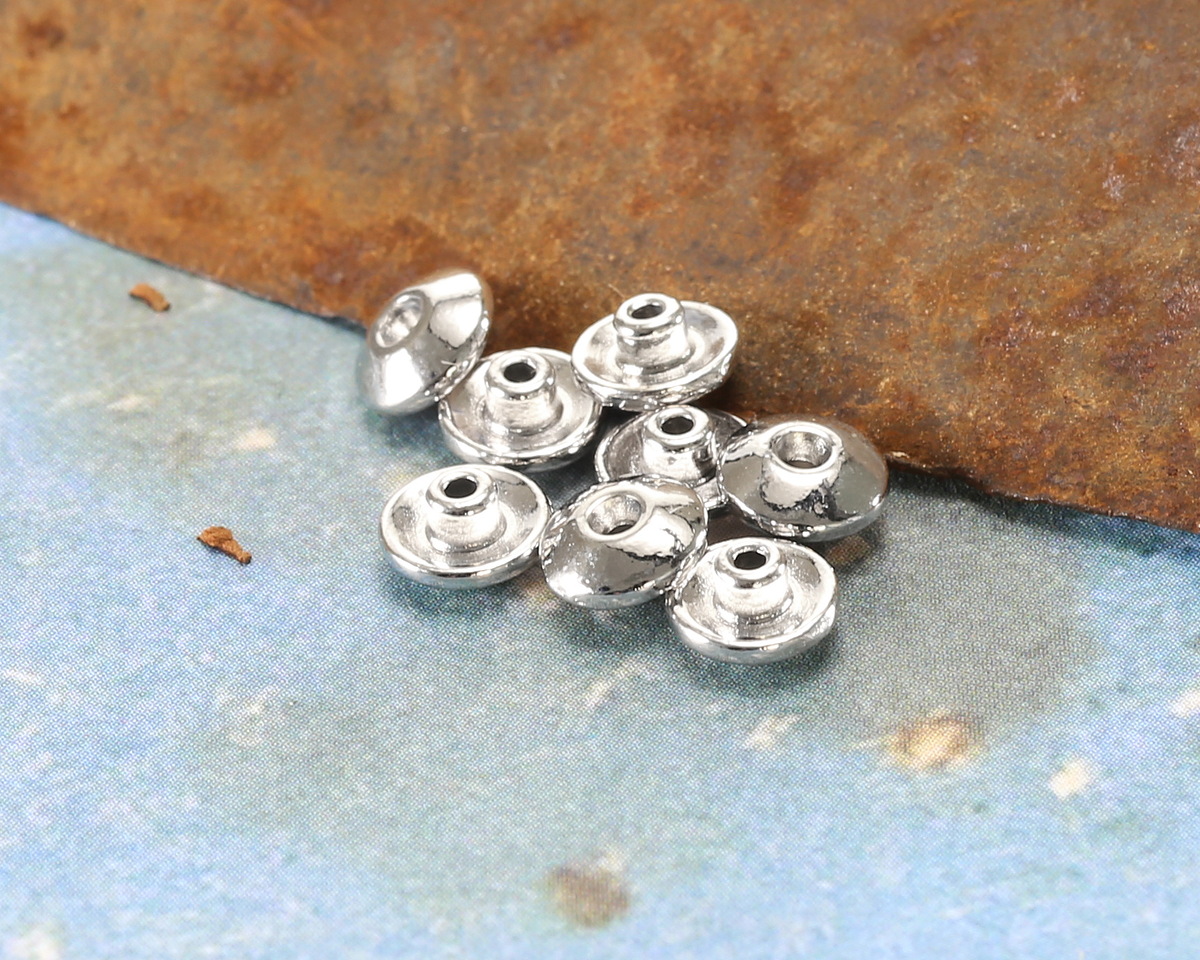 TierraCast White Bronze (plated) 6mm Classic Bead Aligner 3x6mm