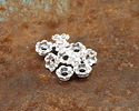 TierraCast Silver (plated) Scalloped Bead Cap 4mm