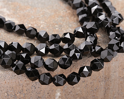 Black Onyx Star Cut Round 8mm