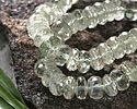 Prasiolite Faceted Rondelle 8-9mm