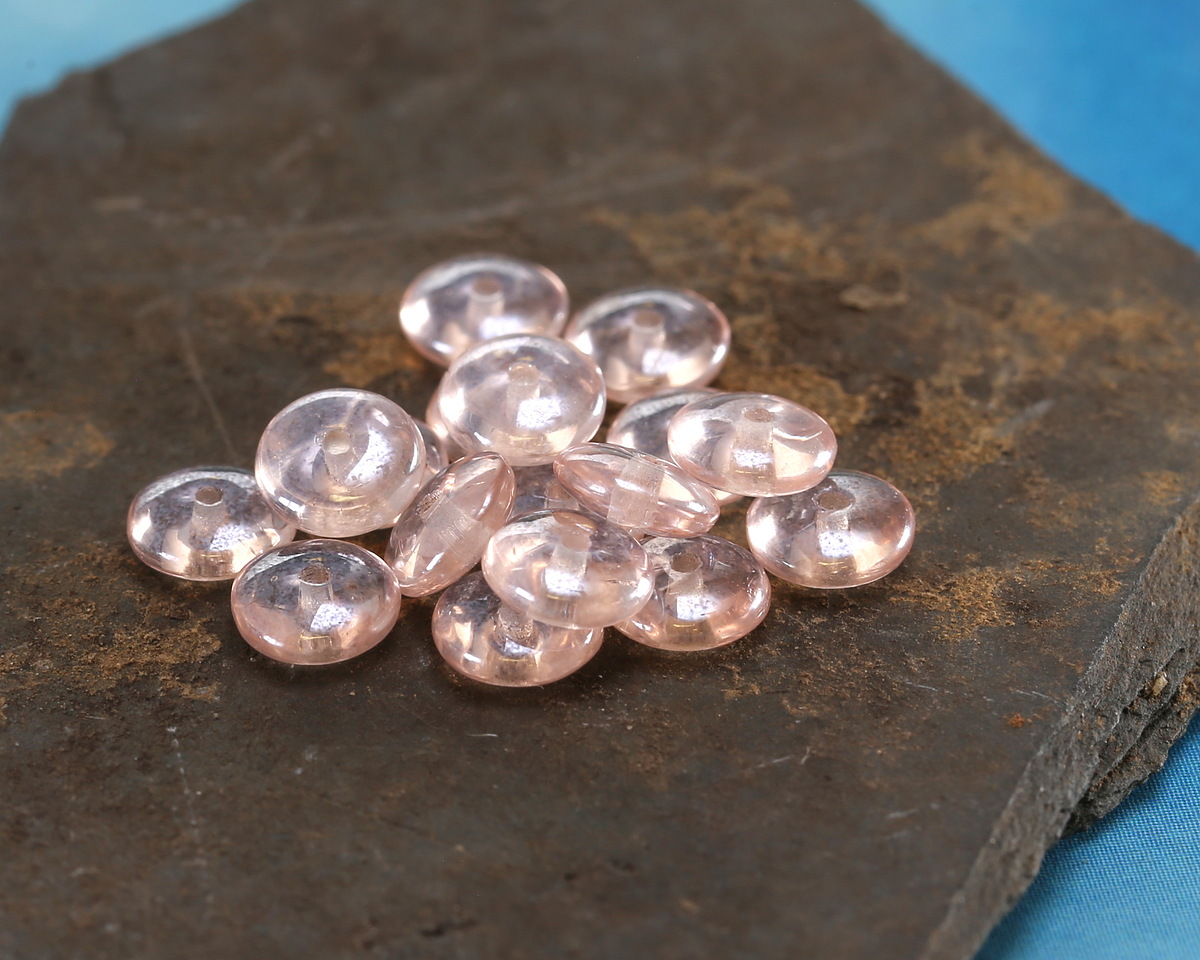 Czech Glass Rosaline Luster Spacer 2x6mm