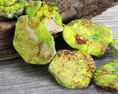 Apple Green Impression Jasper Slab 40-60x30-40mm