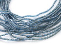 African Denim Blue Glass Seed Beads 3-5x3-5mm