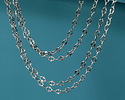 Antique Silver (plated) Half Flat Delicate Cable Chain 25' spool
