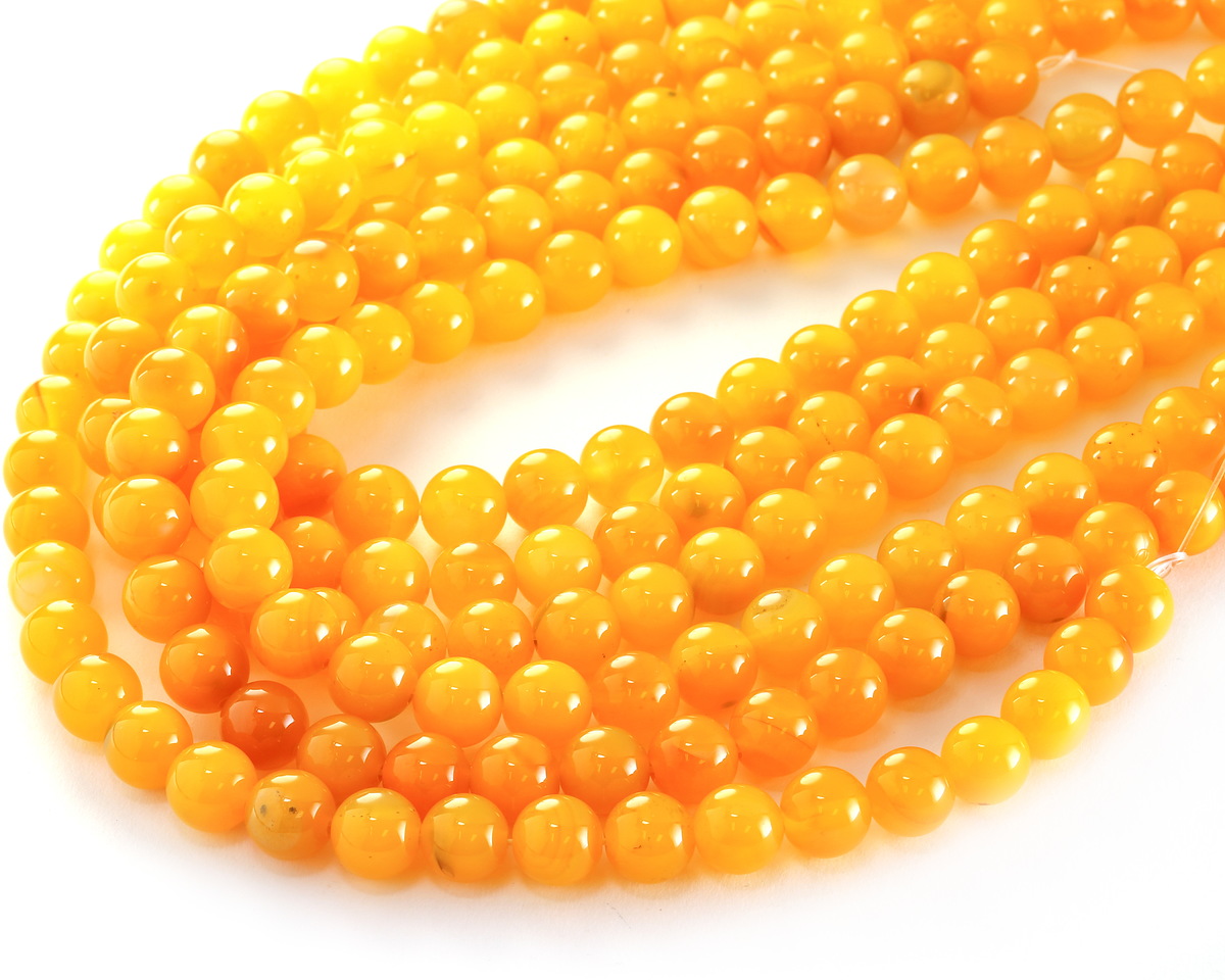 Mango Agate Round 10mm Lima Beads