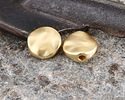 Satin Hamilton Gold (plated) Hammered Coin 10mm