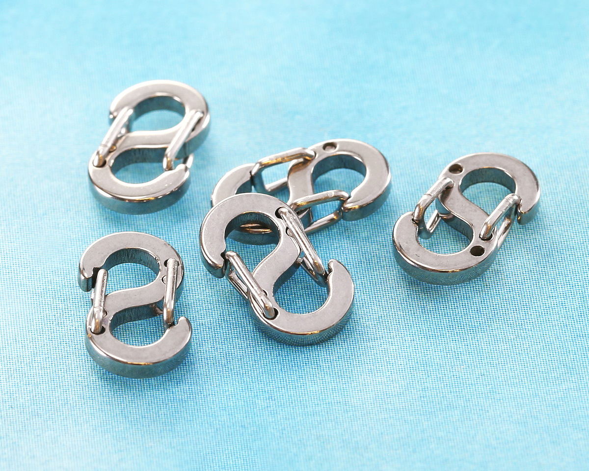 Stainless Steel S Spring Clasp 7x11mm