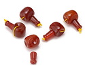 Carnelian Barrel Guru Bead 18mm