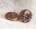 Green Girl Bronze Octopus Button 15mm