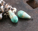 Gaea Ceramic Rain Drop Charm 20-21x8.5-9.5mm