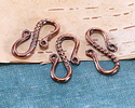 Mykonos Antique Copper (plated) Pebbles S-Hook 24x12.5mm