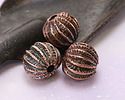 Mykonos Antique Copper (plated) Sea Urchin Round 12mm