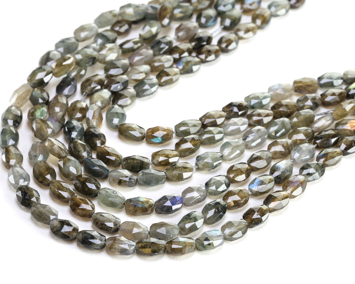 Labradorite (A) Microfaceted Oval 8x6mm