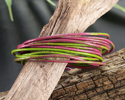 Dragonfruit Splash Round Leather Cord 1.5mm