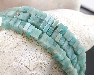 Brazil Amazonite Squaredelle 3x6mm