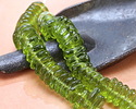 Czech Glass Peridot Heart Shaped Leaf Drop 9mm