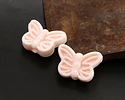 Light Rose Porcelain Butterfly 12x18mm
