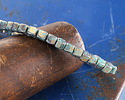 Czech Glass Bronzed Turquoise Cube 4mm