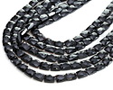 Black Obsidian Microfaceted Rectangle 10x8mm