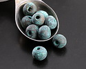 Mykonos Metalized Ceramic Copper Patina Rondelle 8.5x10mm